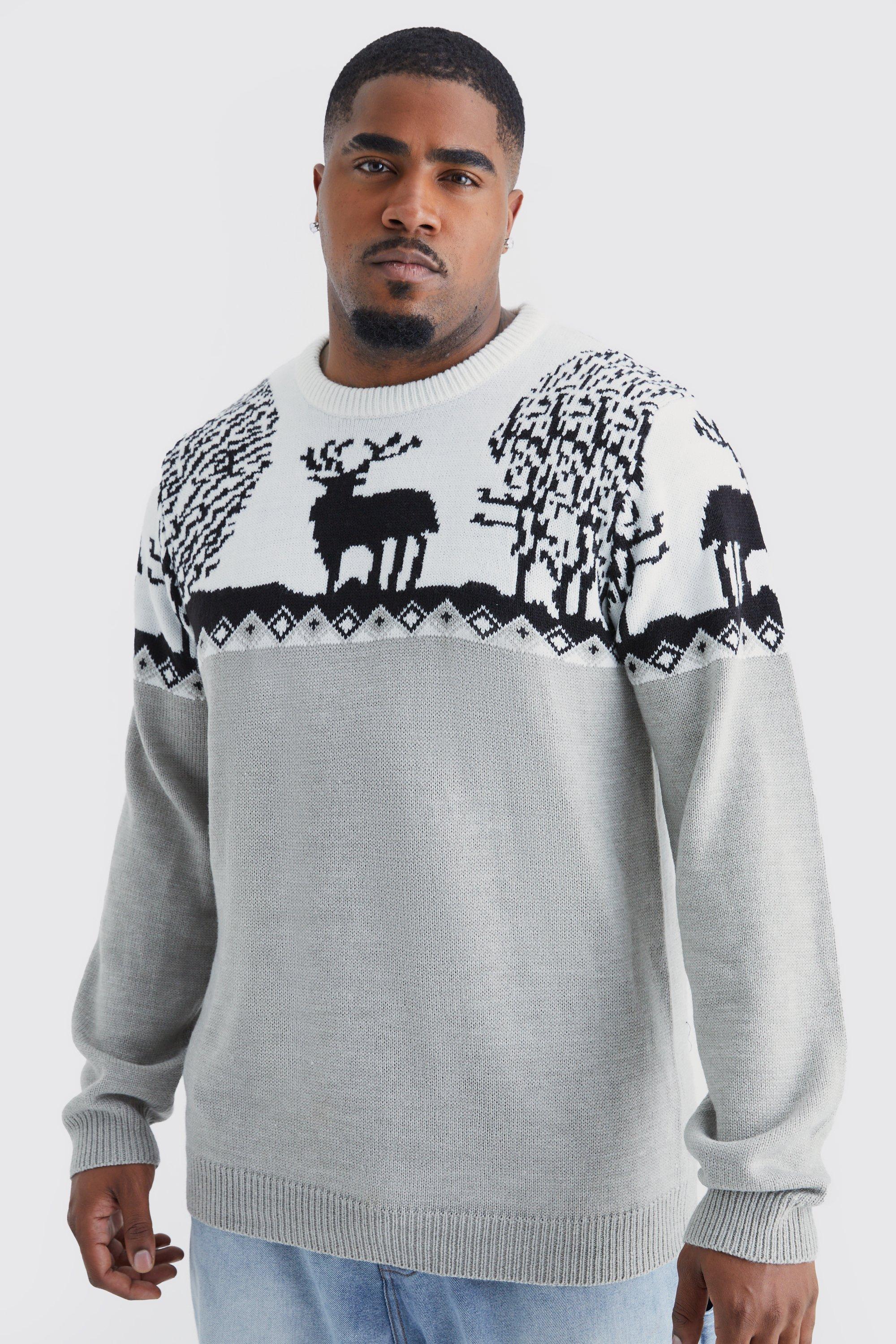 Grey christmas 2025 jumper mens